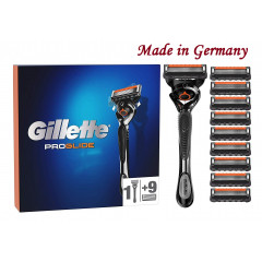 Men's Gillette ProGlide Razor (10 replacement cartridges) Made in Germany.