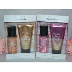 Набір з двох подарункових наборів Victoria's Secret міст і лосьон Pure Seduction і Bare Vanilla (2х75 мл і 2х75 мл)