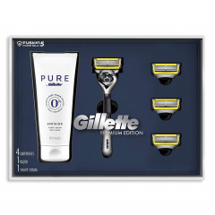 Подарунковий набір для гоління Gillette Proglide Shield (1 станок 4 картриджа і крем для голін 177 мл)