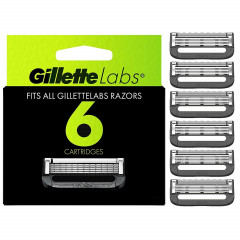 Gillette Labs replacement cartridges with exfoliating strip (6 pcs)