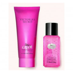 Perfumed set Victoria's Secret Tease Glam travel size spray and body lotion (2 items)