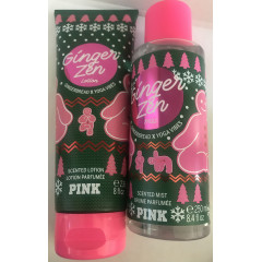 Perfumed spray and body lotion set Victoria`s Secret Pink Ginger Zen Lotion & Body Mist Set (2 items)
