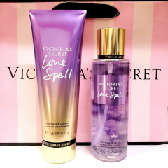 Набор парфюмированный Victoria`s Secret Love Spell Fragrance Mist & Body Lotion спрей и лосьон для тела (2 предмета)