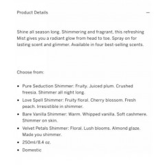 Perfumed set Victoria's Secret of two sprays and two body lotions Love Spell (250 ml and 236 ml)