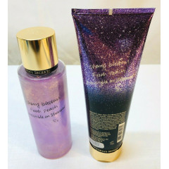 Набор парфюмированный Victoria`s Secret Love Spell Shimmer Fragrance Mist and Lotion спрей и лосьон для тела (2 предмета)