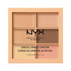 Палітра для контурингу та корекції NYX Conceal Correct Contour Palette ( відтнків) LIGHT (3CP01)