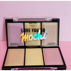 NYX Cosmetics Love You So Mochi highlighting palette (3 shades) Lit Life (LYSMHP01)