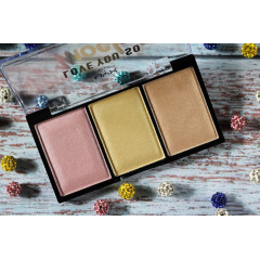 NYX Cosmetics Love You So Mochi highlighting palette (3 shades) Lit Life (LYSMHP01)