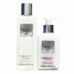 Perfumed set of spray and body lotion Victoria's Secret Bombshell Holiday2x250 ml