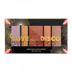 NYX Cosmetics Love Lust Disco Mystic Gems highlighter palette (5 shades)