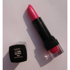 Губна помада NYX Diamond Sparkle Lipstick DS08 Sparkling Red.