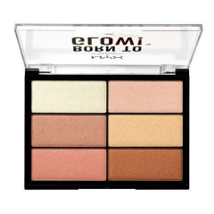 Палітра для контурингу обличчя NYX Born To Glow Highlighting Palette (6 відтінків)