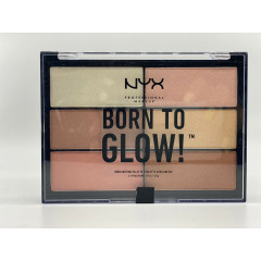 Палітра для контурингу обличчя NYX Born To Glow Highlighting Palette (6 відтінків)