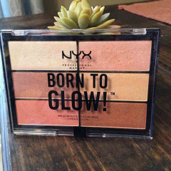 Палітра для контурингу обличчя NYX Born To Glow Highlighting Palette (6 відтінків)