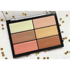 Палітра для контурингу обличчя NYX Born To Glow Highlighting Palette (6 відтінків)