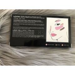 Палітра для контурингу NYX Cream Highlight and Contour Palette Light