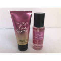 Set of body sprays and lotions Victoria's Secret Pure Seduction Love Spell Velvet Petals Bare Vanilla mini sizes (8x75 ml)