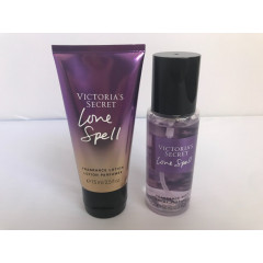 Set of body sprays and lotions Victoria's Secret Pure Seduction Love Spell Velvet Petals Bare Vanilla mini sizes (8x75 ml)