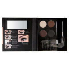 NYX Cosmetics Eyebrow Kit with Stencil (4 shades) - a set of eyebrow shadows with a stencil.