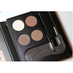 NYX Cosmetics Eyebrow Kit with Stencil (4 shades) - a set of eyebrow shadows with a stencil.