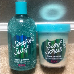 Набор Victoria`s Secret PINK Ocean Extracts (гель-скраб Soap & Surf  355 мл и скраб для лица и тела Surf Scrub 283 гр)