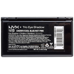 NYX Cosmetics Trio Eye Shadow Palette Cherry/Cool Blue/Hot Pink (3 shades)