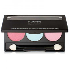 NYX Cosmetics Trio Eye Shadow Palette Cherry/Cool Blue/Hot Pink (3 shades)