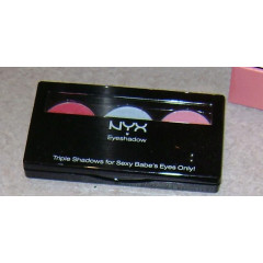 NYX Cosmetics Trio Eye Shadow Palette Cherry/Cool Blue/Hot Pink (3 shades)