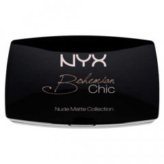 NYX Cosmetics Bohemian Chic Nude Matte Collection makeup set (24 eyeshadow shades and 2 blush shades)