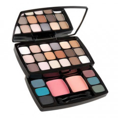 NYX Cosmetics Bohemian Chic Nude Matte Collection makeup set (24 eyeshadow shades and 2 blush shades)