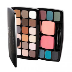 NYX Cosmetics Bohemian Chic Nude Matte Collection makeup set (24 eyeshadow shades and 2 blush shades)
