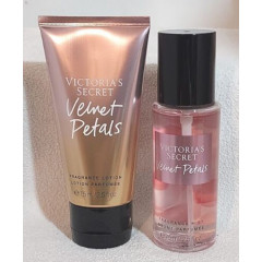 Perfumed mini-set Victoria's Secret Velvet Petals Fragrance Mist & Lotion Gift Set spray and body lotion (2 items)