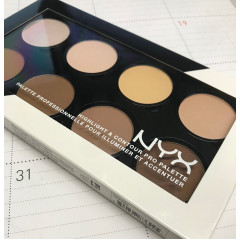 Палітра для контурингу обличчя NYX Cosmetics Highlight & Contour Pro Palette (8 відтінків)