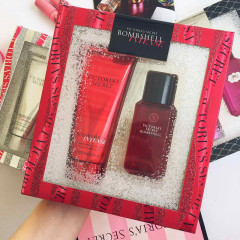 Perfumed body set Victoria's Secret Bombshell Intense travel size (spray and lotion)