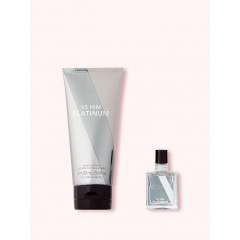 Gift set for men Victoria's Secret VS Him Platinum mini perfume (7 ml) and body lotion (100 ml)