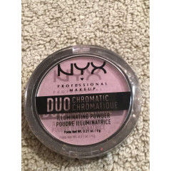 NYX Cosmetics Duo Chromatic Illuminating Powder in LAVENDER-STEEL (dcip02) (6 g).