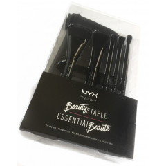Набір пензликів NYX Beauty Staple Essential Beaute (5 пензликів та косметичка)