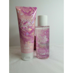 Set of perfumed spray and body lotion Victoria's Secret PINK Rosy Quartz Body Mist & Scented Body Lotion Set