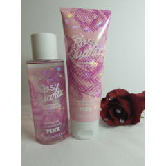 Set of perfumed spray and body lotion Victoria's Secret PINK Rosy Quartz Body Mist & Scented Body Lotion Set