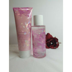 Set of perfumed spray and body lotion Victoria's Secret PINK Rosy Quartz Body Mist & Scented Body Lotion Set