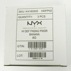 Профессиональная финишная пудра NYX Cosmetics High Definition Finishing Powder (8 г) BANANA (HDFP02)