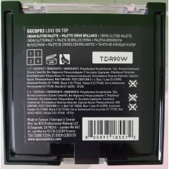 NYX Professional Makeup Glitter Goals Cream Palette Love On Top (GGCQP03) 4g, a palette of cream glitters for makeup.