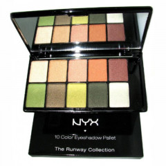 Palette of shadows NYX Cosmetics Runway Collection 10 Color Eye Shadow Palette Secret World (defect, tester)