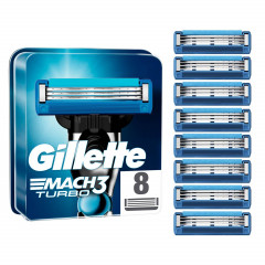 Змінні картриді для голння Gillette Mach3 Turbo 3D 8 штук (БЕЗ КОРОБКИ)