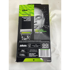 Бритва Gillette Labs з ексфоліюючою смугою з підставкою (Обмежена серія золотистого кольору) 1 станок 1 підставка 2 картриджі.