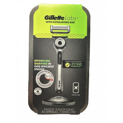 Бритва Gillette Labs з відшаровуючою смугою з підставкою і подорожнім футляром 2 картриджа