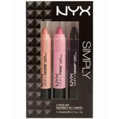 NYX Simply Set Lipstick Set 02 Nude Pink V (3 x  g)