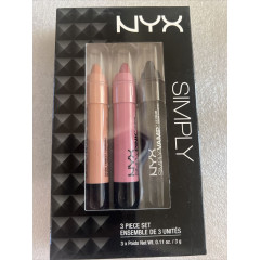 NYX Simply Set Lipstick Set 02 Nude Pink V (3 x  g)