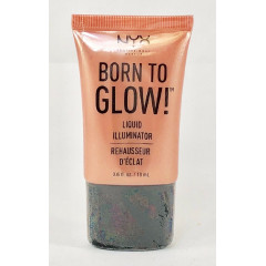 NYX Cosmetics Born To Glow Liquid Illuminator Cream Highlighter ( 18ml) Gleam - Golden Peach Pearl (LI02)