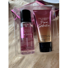 Perfumed mini-set Victoria's Secret Pure Seduction Fragrance Mist and Lotion Set spray and body lotion (2 items)